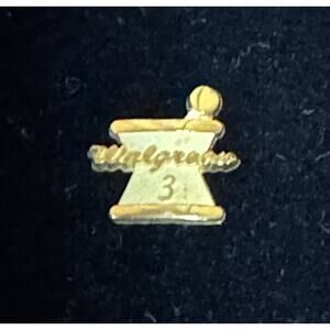 Walgreens Pharmacy 3 Year Service Award Mortal Pestle Lapel Pin (50)